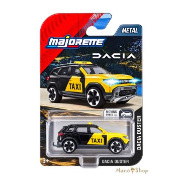   Majorette : Dacia Duster kisautó nyitható csomagtartóval - Taxi