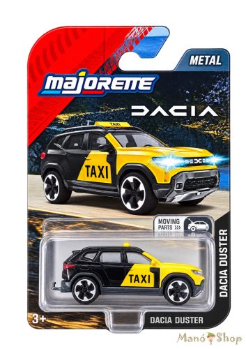 Majorette : Dacia Duster kisautó nyitható csomagtartóval - Taxi