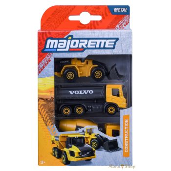 Majorette - Volvo Construction 3 darabos munkagép szett (212057287 / 8503104000)