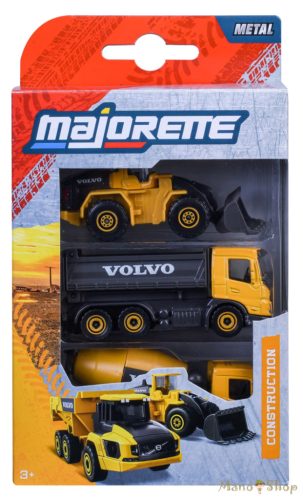 Majorette - Volvo Construction 3 darabos munkagép szett (212057287 / 8503104000)