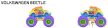 Majorette - Monster Rockerz - Volkswagen Beetle