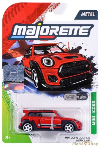 Majorette Mini Icons: MINI John Cooper Works GP kisautó: Piros