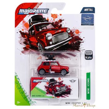 Majorette Mini Deluxe Cars: Mini Cooper 1.3i kisautó: Piros