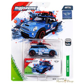 Majorette Mini Deluxe Cars: MINI Cooper S kisautó: Kék