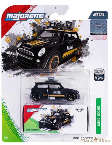 Majorette Mini Deluxe Cars: MINI Cooper S kisautó: Fekete