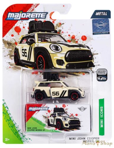 Majorette Mini Deluxe Cars: MINI John Cooper Works GP kisautó: Krémfehér