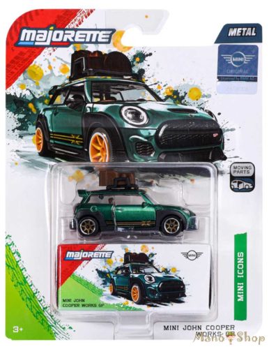 Majorette Mini Deluxe Cars: MINI John Cooper Works GP kisautó: Zöld