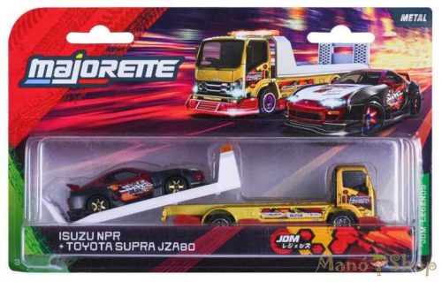 Majorette: JDM Legends Tuning Transporter – Isuzu NPR + Toyota Supra JZA80