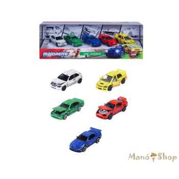   Majorette : JDM Legends Anime fém kisautó ajándékszett 5 db-os