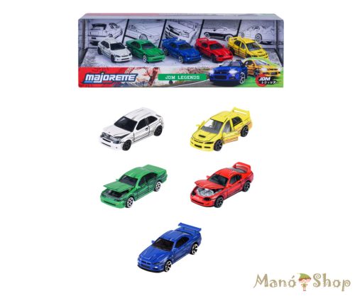 Majorette : JDM Legends Anime fém kisautó ajándékszett 5 db-os