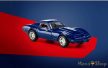 Majorette Collection Series: Chevrolet Corvette C3 kisautó: Sötétkék