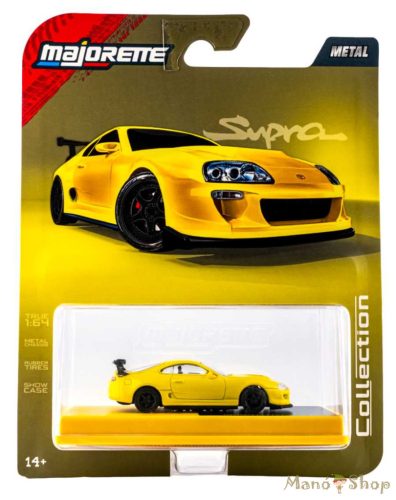 Majorette Collection Series: Toyota Supra kisautó: Sárga