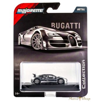 Majorette Collection Series: Bugatti Veyron kisautó: Króm