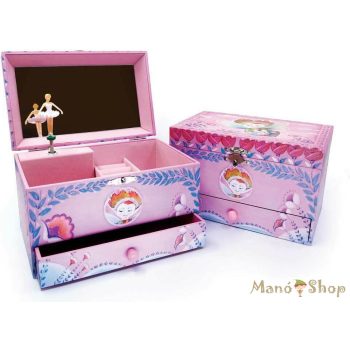   SVOORA - Zenés ékszerdoboz, tükörrel és fiókkal - Chloe