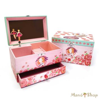   SVOORA - Zenés ékszerdoboz, tükörrel és fiókkal - Amphitrite