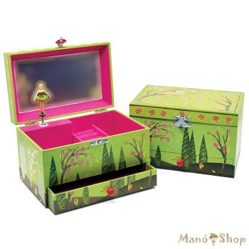   SVOORA - Zenés ékszerdoboz, tükörrel és fiókkal - Évszakok