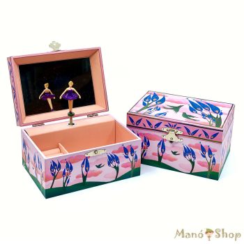 SVOORA - Zenés ékszerdoboz tükörrel - Happy Birds