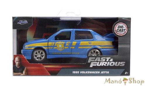 Jada Toys : Fast & Furious Volkswagen Jetta rendőrautó fém kisautó 1:32