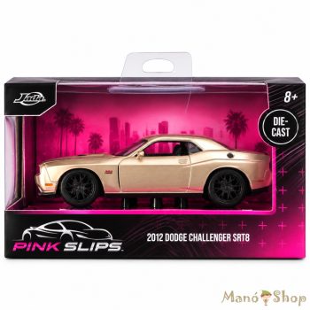   Jada Toys : Pink Slips 2012 Dodge Challenger SRT8 arany fém kisautó 1/32