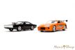 Jada Toys : Fast & Furious 2 db-os szett Dom's Dodge Charger R/T & Brian's Toyota Supra 1/32