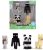 Jada Toys : MetalFigs Minecraft 4 db-os fém figura szett (Steve in Iron Armor, Enderman, Panda, Creamy Llama)