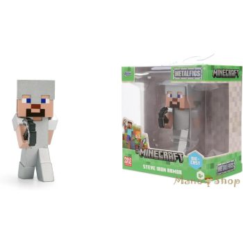   Jada Toys : MetalFigs Minecraft Steve in Iron Armor fém figura 6,5 cm