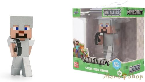 Jada Toys : MetalFigs Minecraft Steve in Iron Armor fém figura 6,5 cm