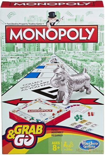 Monopoly Grab & Go hordozható társasjáték