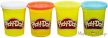 Play-Doh 4db-os gyurmaszett (fehér,kék,piros,sárga)