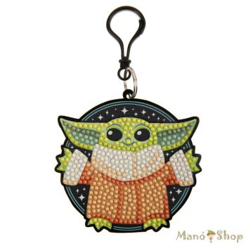   Craft Buddy - Gyémántszemes kirakó táskadísz - Grogu "Star Wars" - Crystal Art