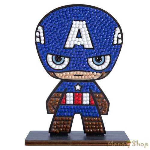 Craft Buddy - Gyémántszemes kirakó - Amerika kapitány "Marvel" - Crystal Art "Series 1"