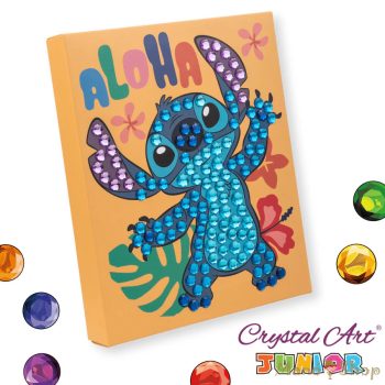   Craft Buddy - Gyémántszemes kirakó junior - Stitch - Crystal Art