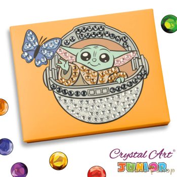   Craft Buddy - Gyémántszemes kirakó junior - Grogu - Crystal Art