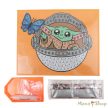 Craft Buddy - Gyémántszemes kirakó junior - Grogu - Crystal Art