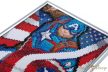 Craft Buddy - Gyémántszemes kirakó 21*25 cm kerettel - Amerika Kapitány - Crystal Art