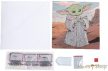 Craft Buddy - Gyémántszemes kirakó 18*18 cm emléklap - Grogu "Star Wars" - Crystal Art