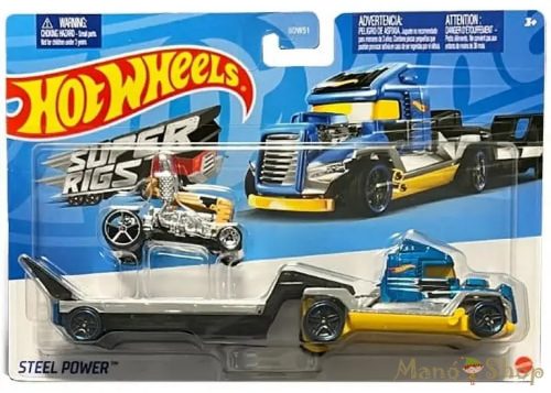 Hot Wheels - Steel Power - Utánfutós kisautó