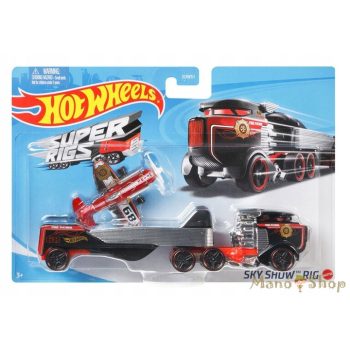 Hot Wheels - Sky Show Rig - Utánfutós kisautó