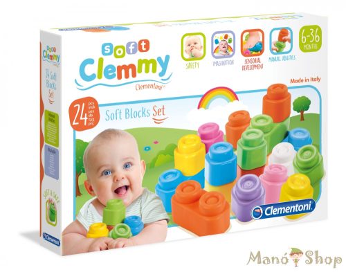 Clementoni Clamy Soft puha kockák 24db 