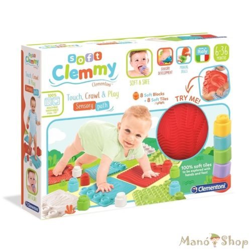 Clemmy Soft puha játszószőnyeg építőkockákkal - Clementoni
