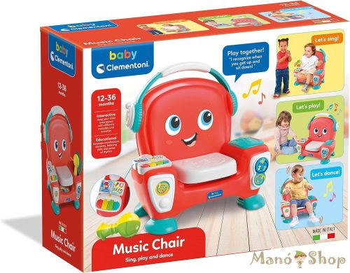 Clementoni Baby - Készségfejlesztő zenélő fotel