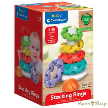 Clementoni Baby - Színes gyűrűpiramis
