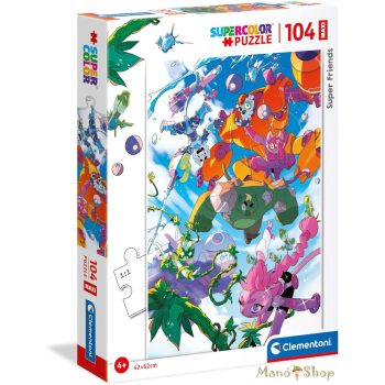   Clementoni SuperColor - Super Friends maxi puzzle 104 db-os (23754)