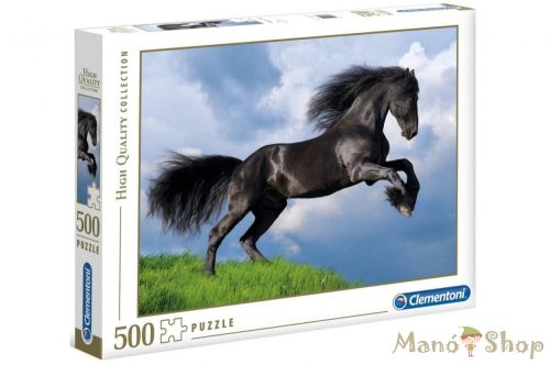 Clementoni - Fríz fekete ló 500 db-os Puzzle