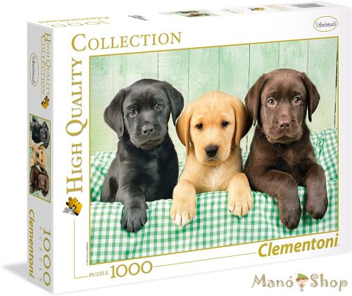 Clementoni - Labrador kiskutyák 1000 db-os Puzzle