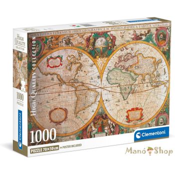 Clementoni Régi térkép 1000 db-os Puzzle (39706)