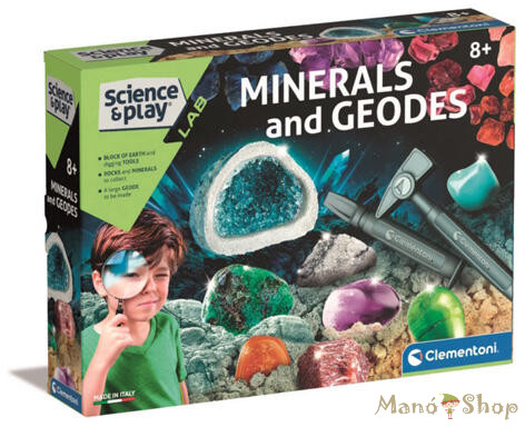 Clementoni Science - Kristályok és Geodák tudományos játék szett