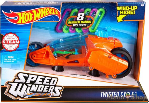 Hot Wheels - Speed Winders - Twisted Cycle - narancssárga