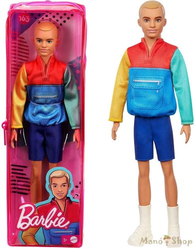 Barbie Fashionista barátok fiú babák - Színes kabátban (GRB88)