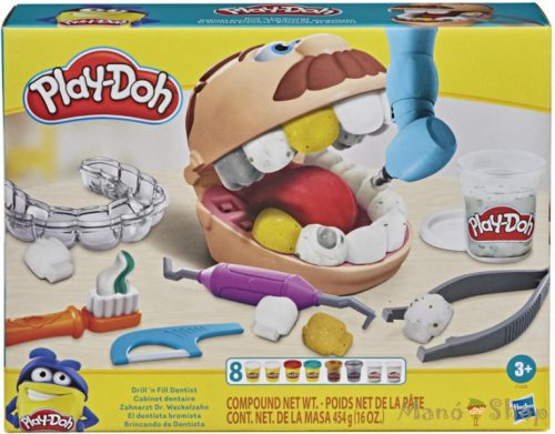 Play-Doh Dr. Drill' n Fill fogászata - gyurmakészlet kiegészítőkkel